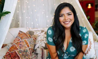 woman smiling