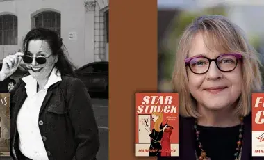 headshots of Kate Maruyama and Marjorie McCown, and book covers for Alterations, Final Cut, and Star Struck