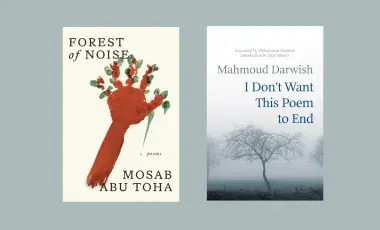 Two poetry book covers