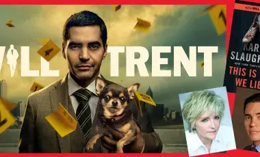 Will Trent Show Logo, portraits of Karin Slaugher and Ramón Rodriguez, This is Why We Lied Book Cover