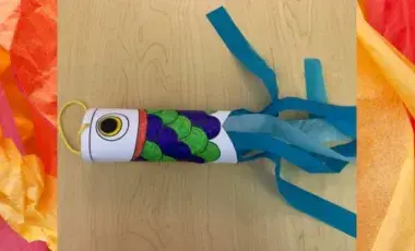 A paper carp windsock.