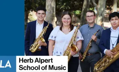 Photo of the UCLA Gluck Saxophone Quartet