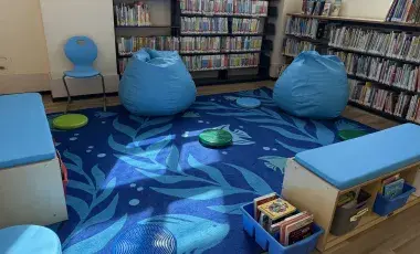New sensory friendly blue furniture for youth