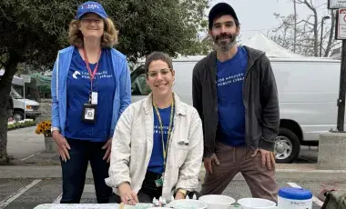 Venice Librarians and staff at the Venice Farmer's Market