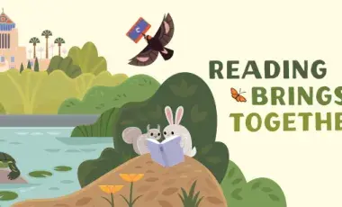 Summer reading art at LAPL