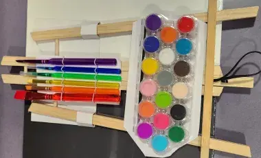 paint and brushes