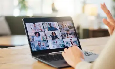 computer screen showing a Zoom meeting