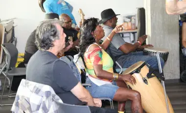 photograph of six audiences participated the program