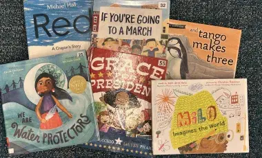 a collection of picture books
