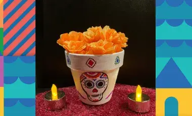 sugar skull pottery example