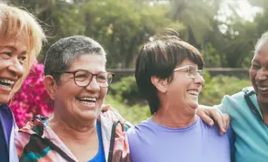 Group of smiling adults