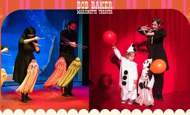 bob baker haloween puppets on stage