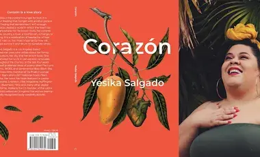 photo of author Yesika Salgado and her book "Corazon"
