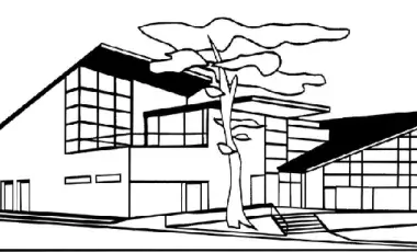 Woodland Hills Branch Library sketch