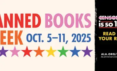 Censorship is so 1984 Read for Your Rights with multi-colored stars