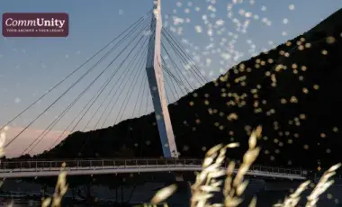 photo of pedestrian bridge 