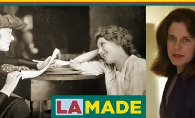 Mary Mallory and a 1920s film still