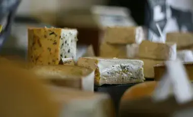 image of various cheeses