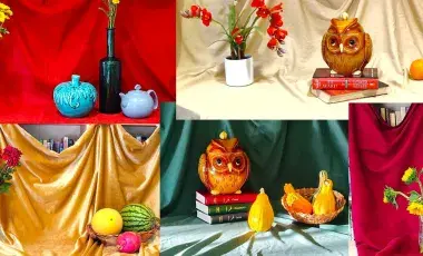 A Collage of Still Lives used during the art program 