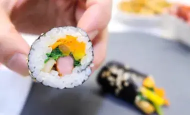image of kimbap food