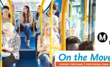 Passengers riding on a bus