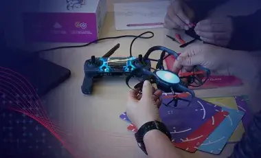 small drone, with remote