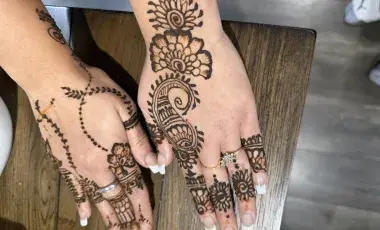 Henna Art on Hands