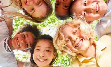Image of a group of elementary school aged kids