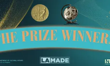 the Prize Winners text in teal and gold