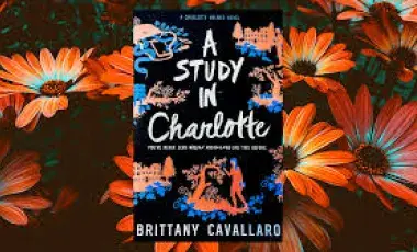 Image of book cover for A Study in Charlotte surrounded by flowers