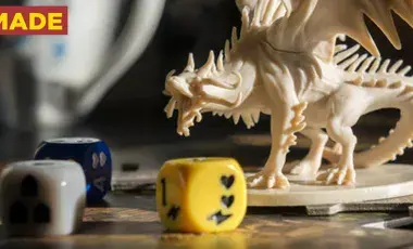 Dungeons & Dragons with dice on board
