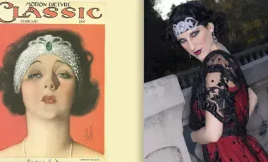 Photo of Barbara La Marr and a photo of an actress