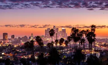 City of Los Angeles at dusk