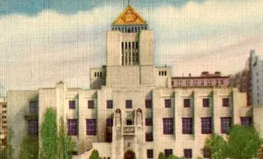 poscard of Central Library 1920s