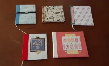 A table with various books laid out