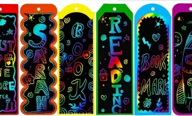 rainbow, bookmarks