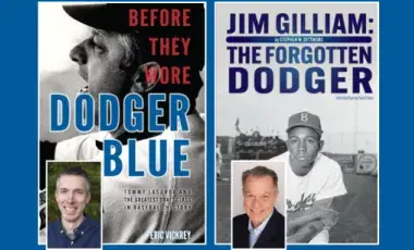 Dodgers Authors Eric Vickrey and Steve Dittmore with their newly released books