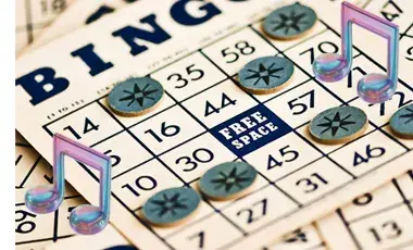Bingo boards with Music Notes. 