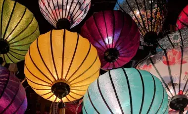 Colorful paper lanterns