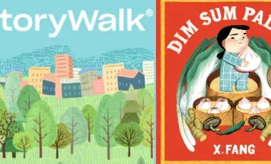 Book cover of dim sum with a little girl