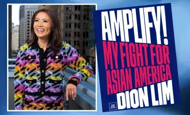 Author Dion Lim and her book cover