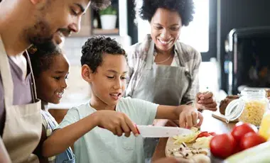 family cooking