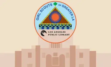 Girl Scouts with LAPL