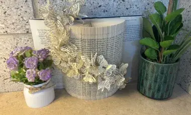 Book that has been altered as a work of art. 