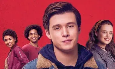 A movie poster with teen boys and girls