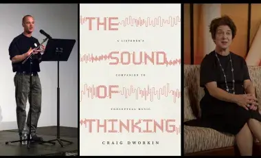 Craig Dworkin, The book The Sound of Thinking, and Nancy Perloff 