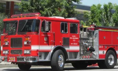 A Los Angeles City fire Truck.