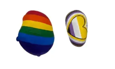 LGBTQ painted rocks 