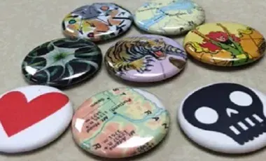 image of a variety of pin buttons