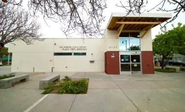 Exterior of Playa Vista Branch Library